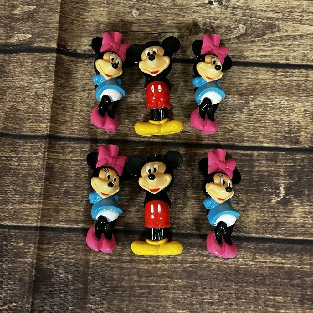 Vintage Mickey & Minnie Mouse String Light Covers‎ Christmas Lot of 6 China